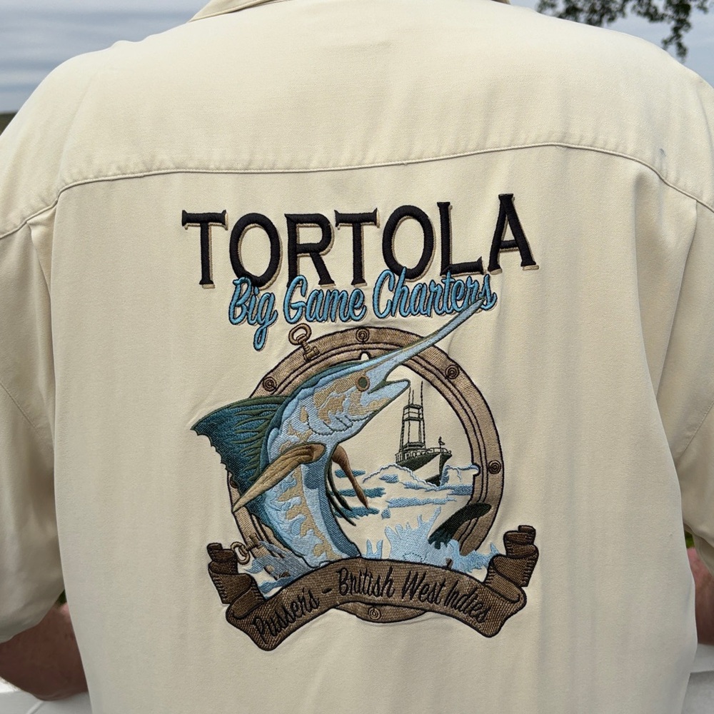 Silk Embroidered Tropical Men’s Shirt